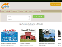 Tablet Screenshot of flatheadguide.com
